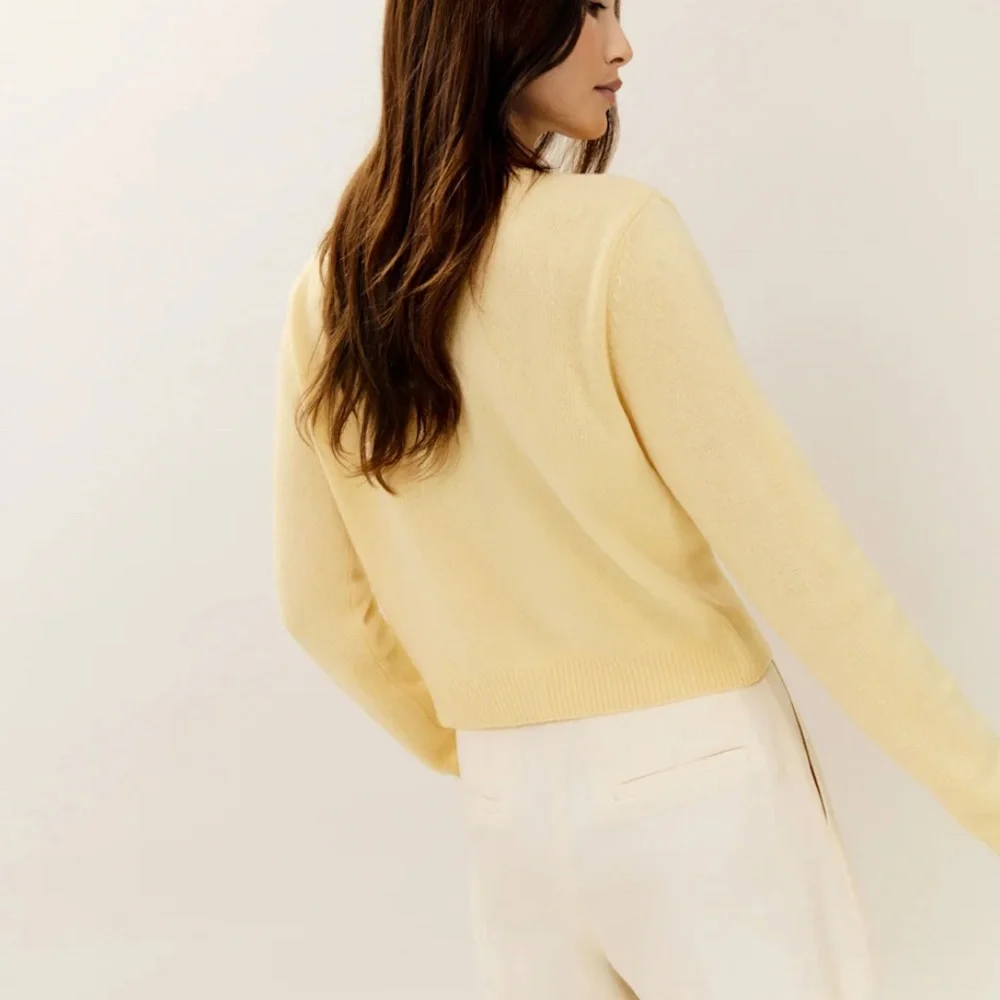 Reformation Yellow Women's Cardigan - Picture 3 of 9